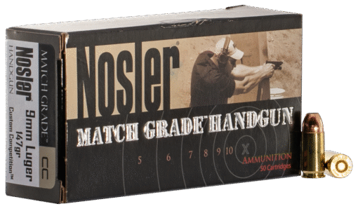 NOSLER MATCH GRADE HANDGUN AMMO