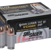 SIG SAUER ELITE V-CROWN HANDGUN AMMO