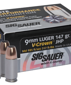 SIG SAUER ELITE V-CROWN HANDGUN AMMO