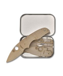 SPYDERCO WOODEN KNIFE KIT