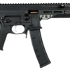 F1 Firearms 9mm Pistol with 5.8" Barrel, Black Finish, Cap Compensator, Picatinny Rail, and 35-Round Magazine